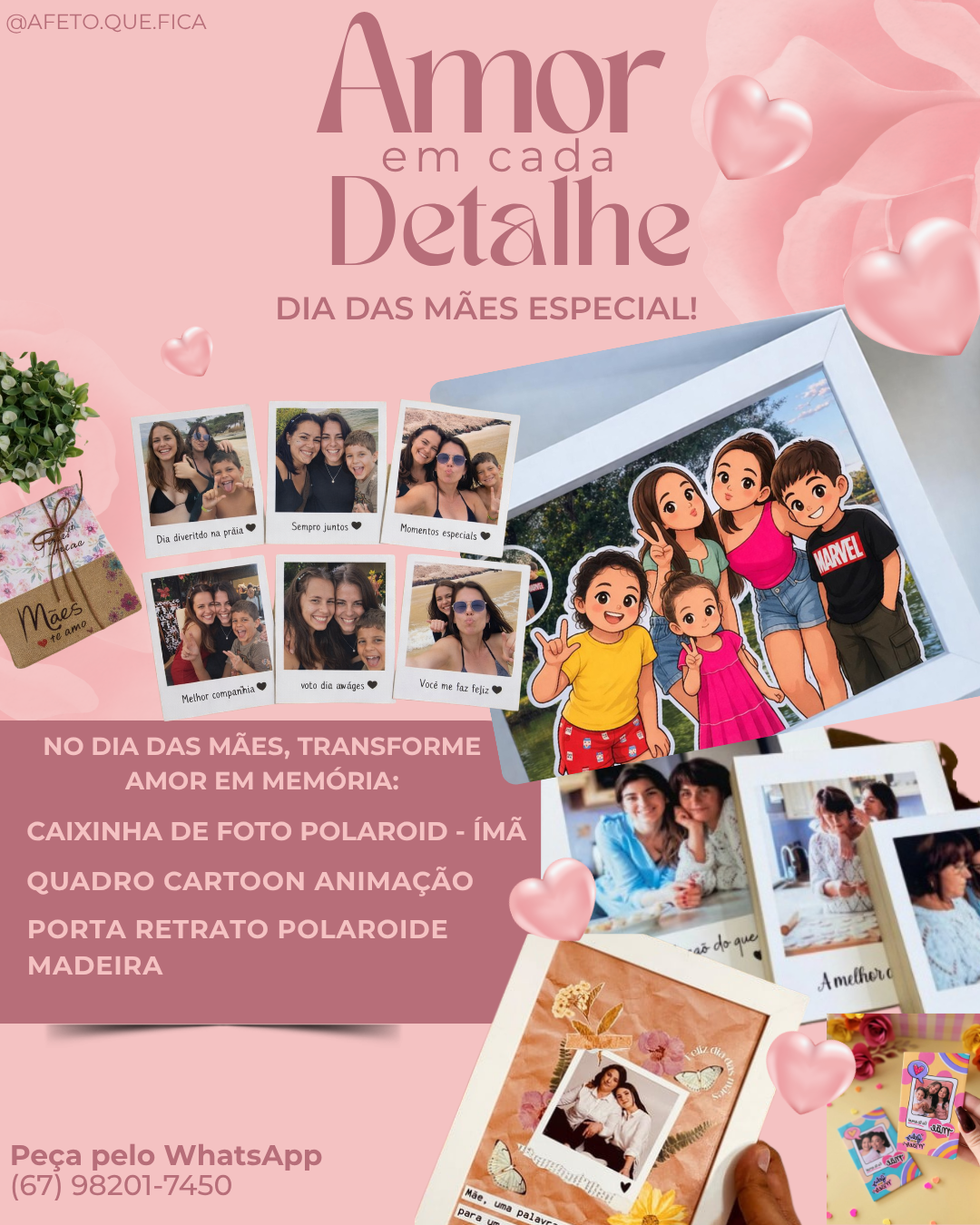 KIT PRESENTE DIA DAS MÃES (MIX DE PRODUTOS)